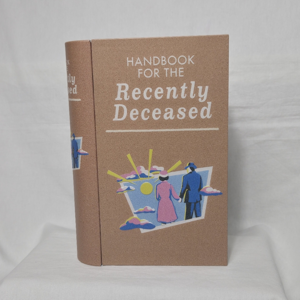Beetlejuice Beetlejuice Handbook for The Recently Deceased Popcorn Bucket.